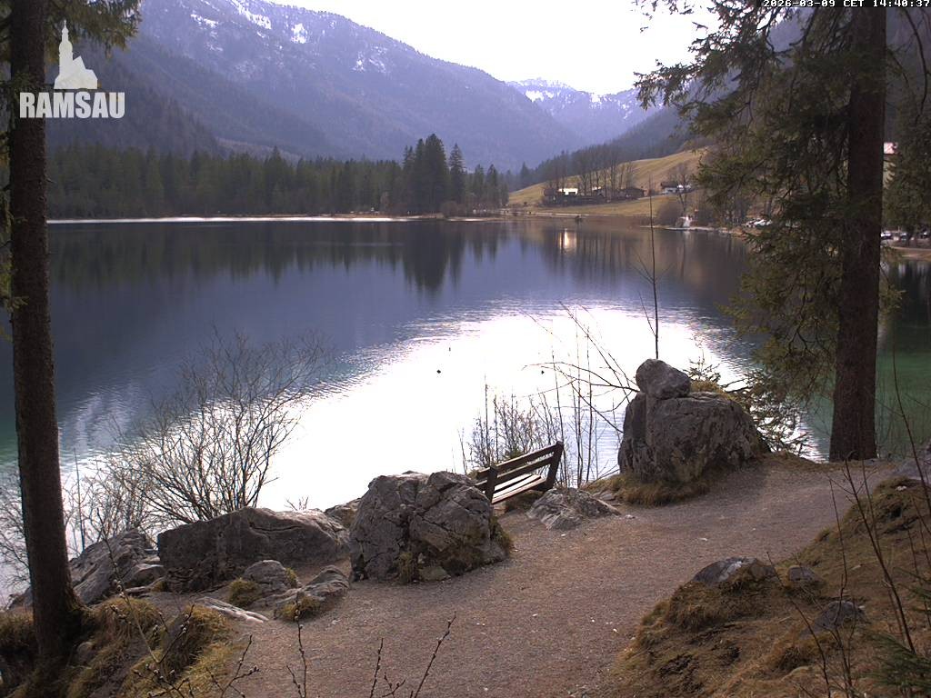 Archiv Foto Webcam Luitpoldweg am Hintersee in Ramsau bei Berchtesgaden