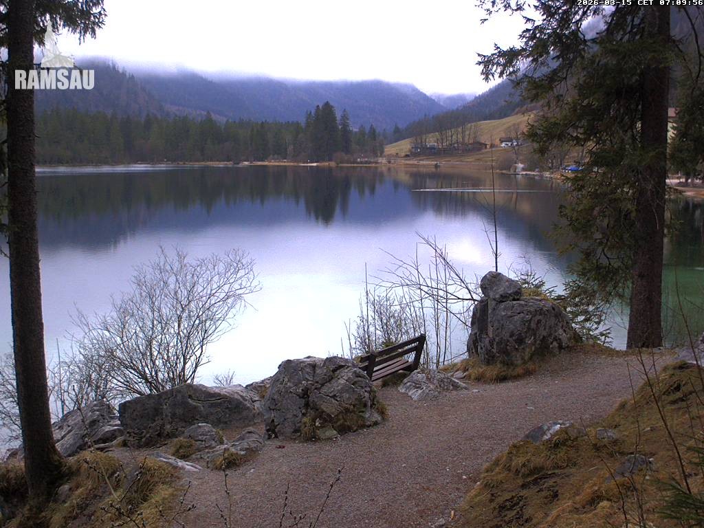 Archiv Foto Webcam Luitpoldweg am Hintersee in Ramsau bei Berchtesgaden