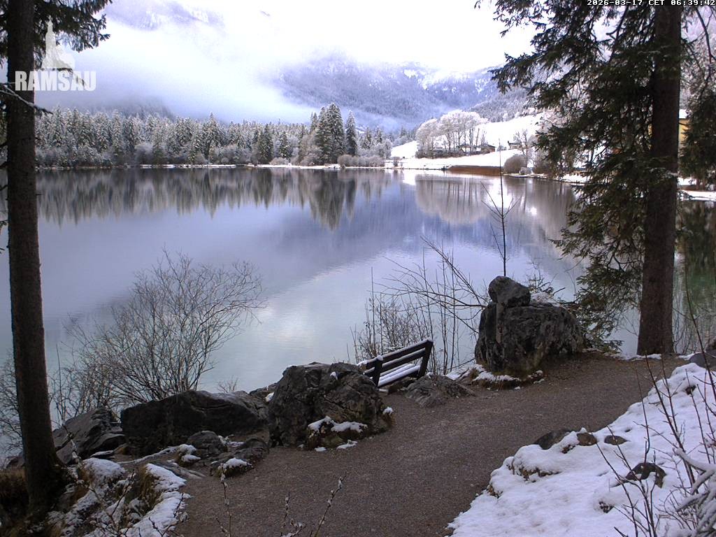 Archiv Foto Webcam Luitpoldweg am Hintersee in Ramsau bei Berchtesgaden