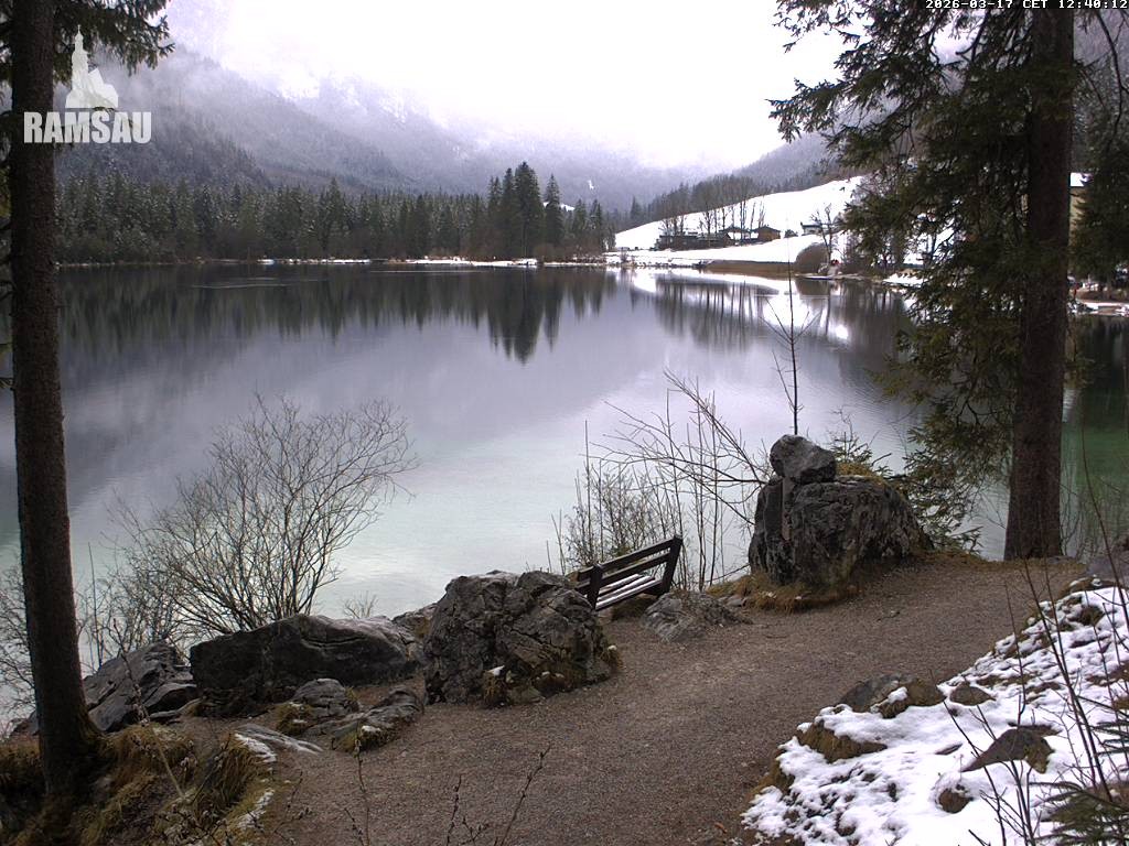 Archiv Foto Webcam Luitpoldweg am Hintersee in Ramsau bei Berchtesgaden