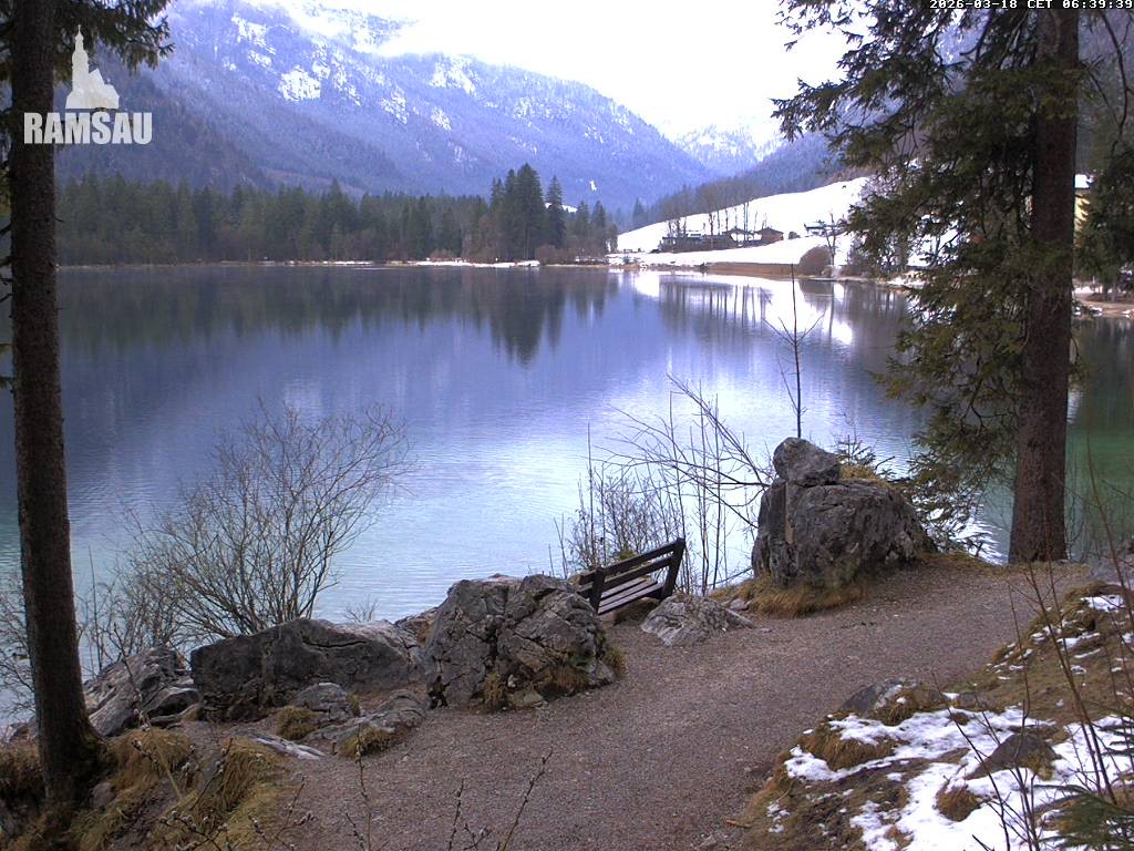 Archiv Foto Webcam Luitpoldweg am Hintersee in Ramsau bei Berchtesgaden