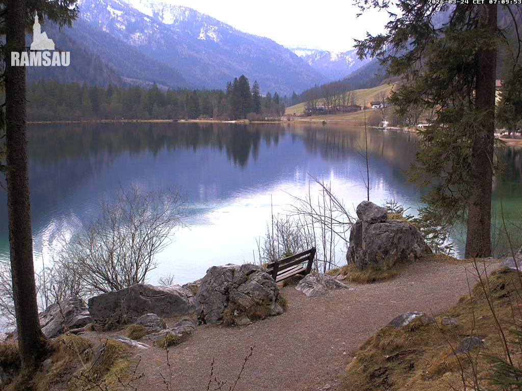 Archiv Foto Webcam Luitpoldweg am Hintersee in Ramsau bei Berchtesgaden