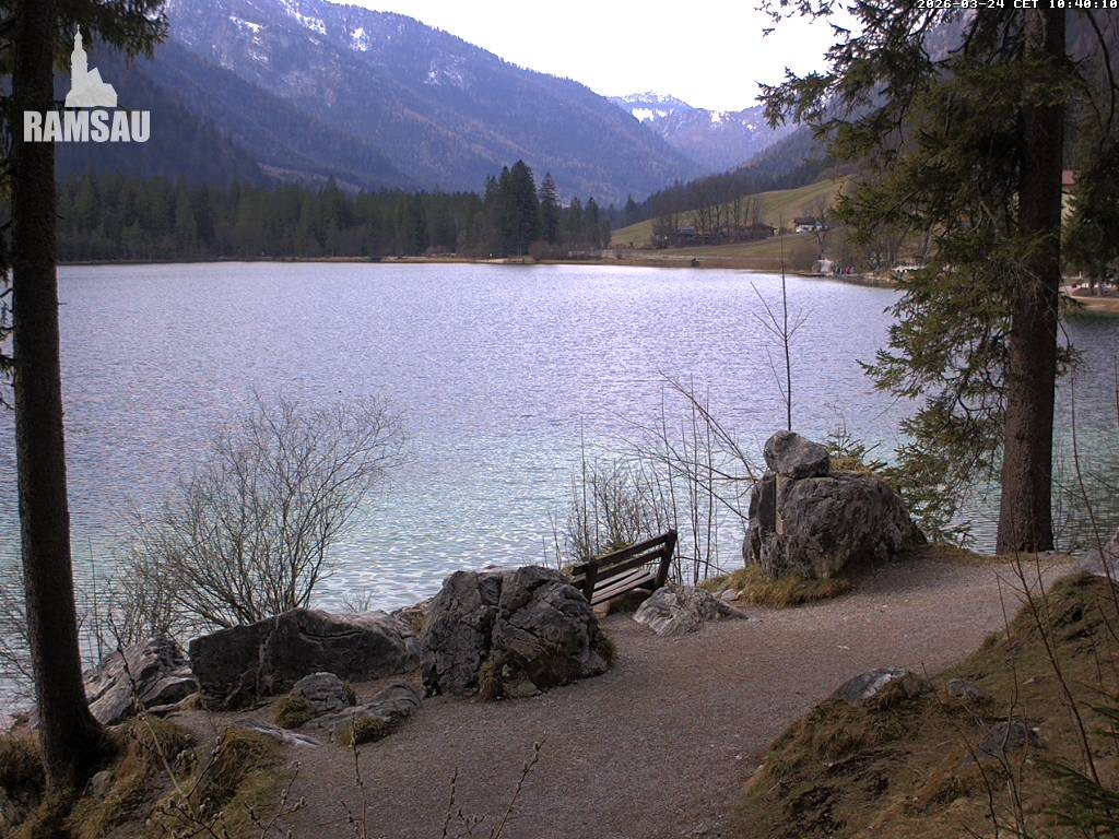 Archiv Foto Webcam Luitpoldweg am Hintersee in Ramsau bei Berchtesgaden