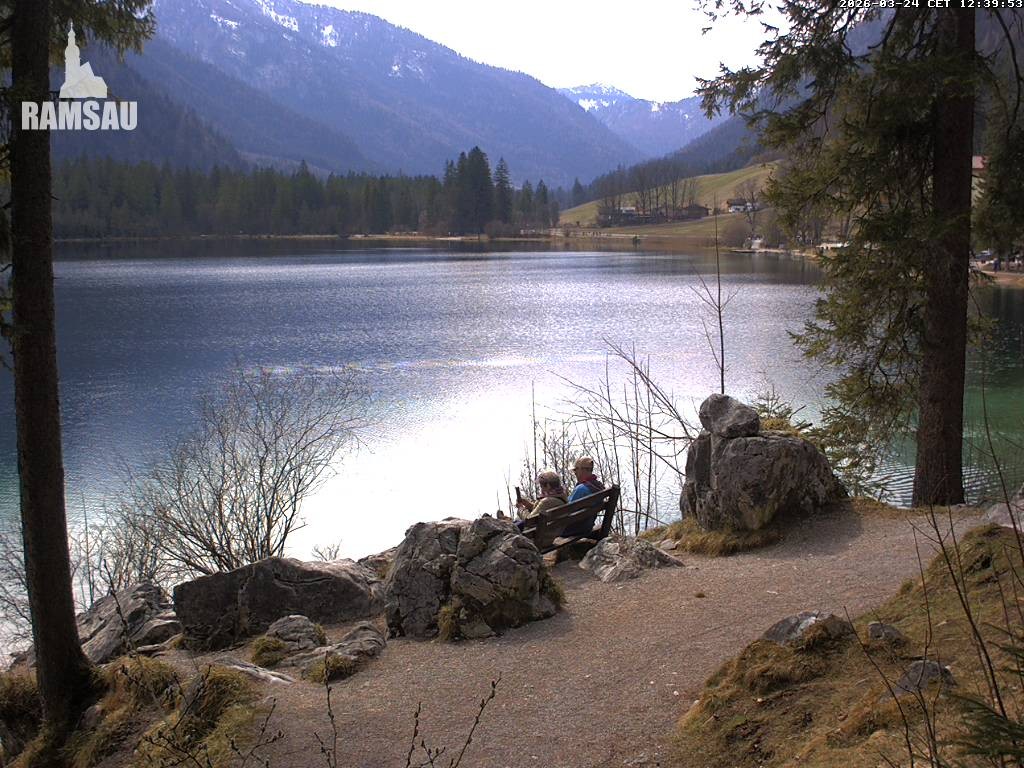 Archiv Foto Webcam Luitpoldweg am Hintersee in Ramsau bei Berchtesgaden