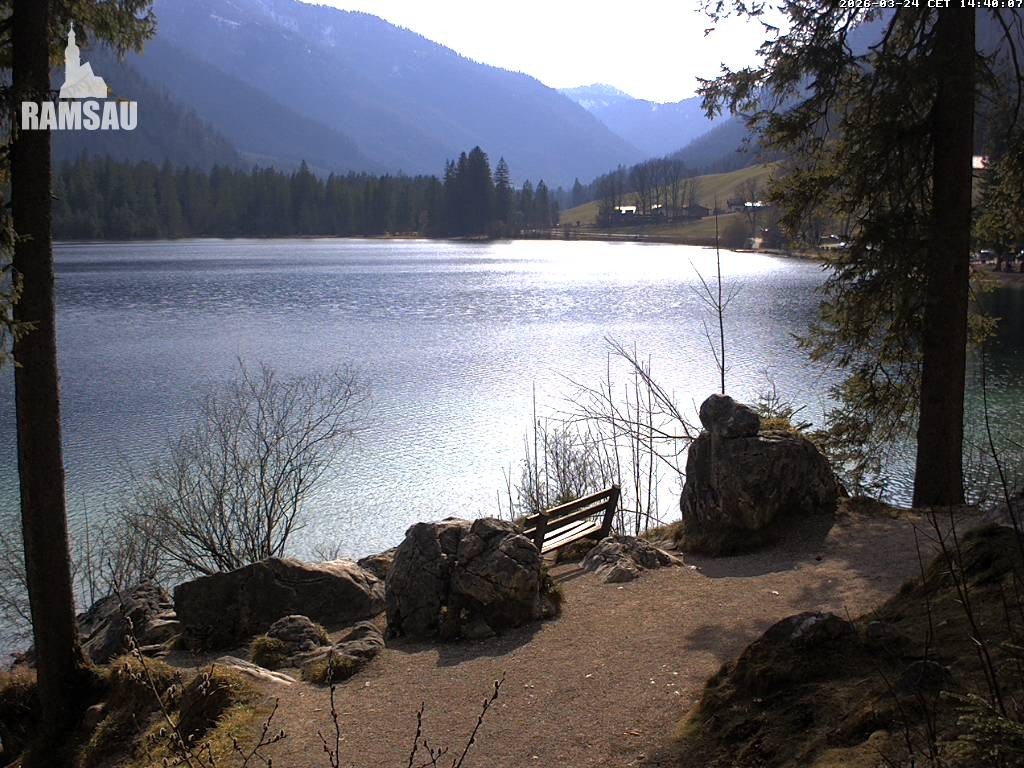 Archiv Foto Webcam Luitpoldweg am Hintersee in Ramsau bei Berchtesgaden