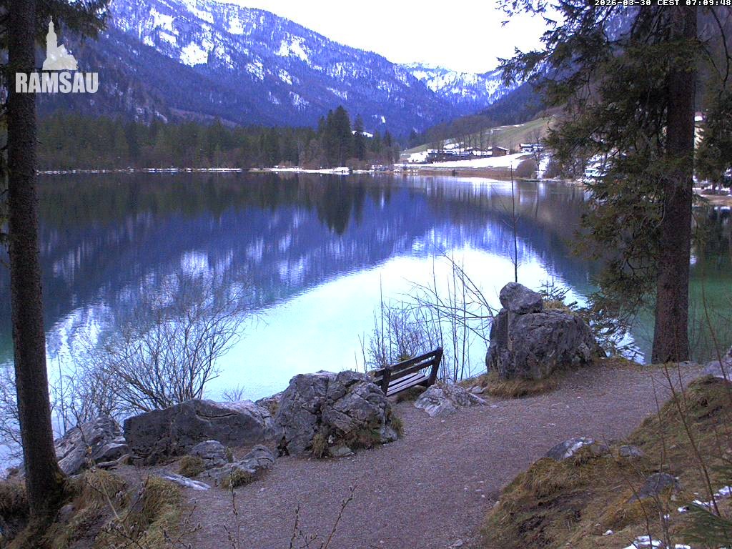 Archiv Foto Webcam Luitpoldweg am Hintersee in Ramsau bei Berchtesgaden