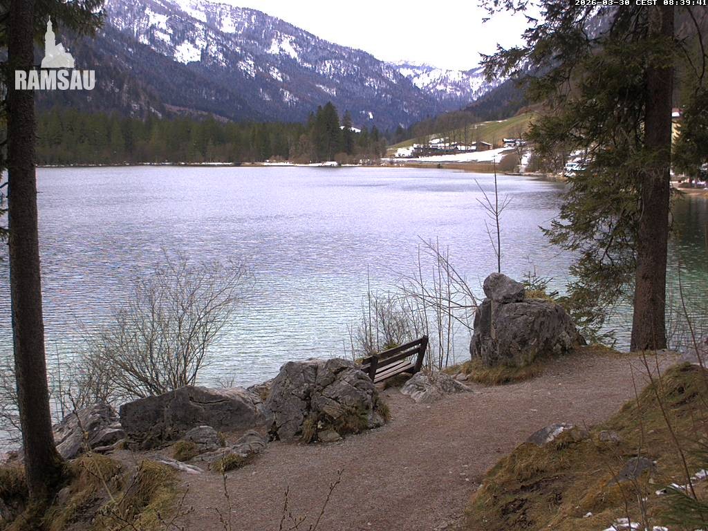 Archiv Foto Webcam Luitpoldweg am Hintersee in Ramsau bei Berchtesgaden