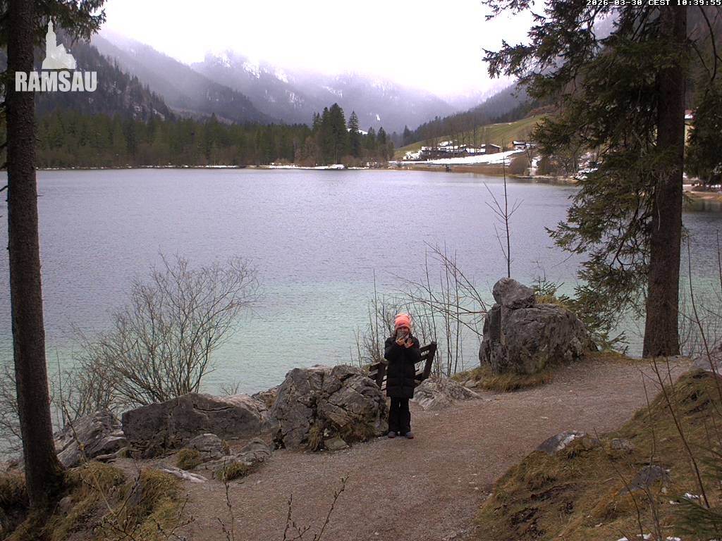 Archiv Foto Webcam Luitpoldweg am Hintersee in Ramsau bei Berchtesgaden