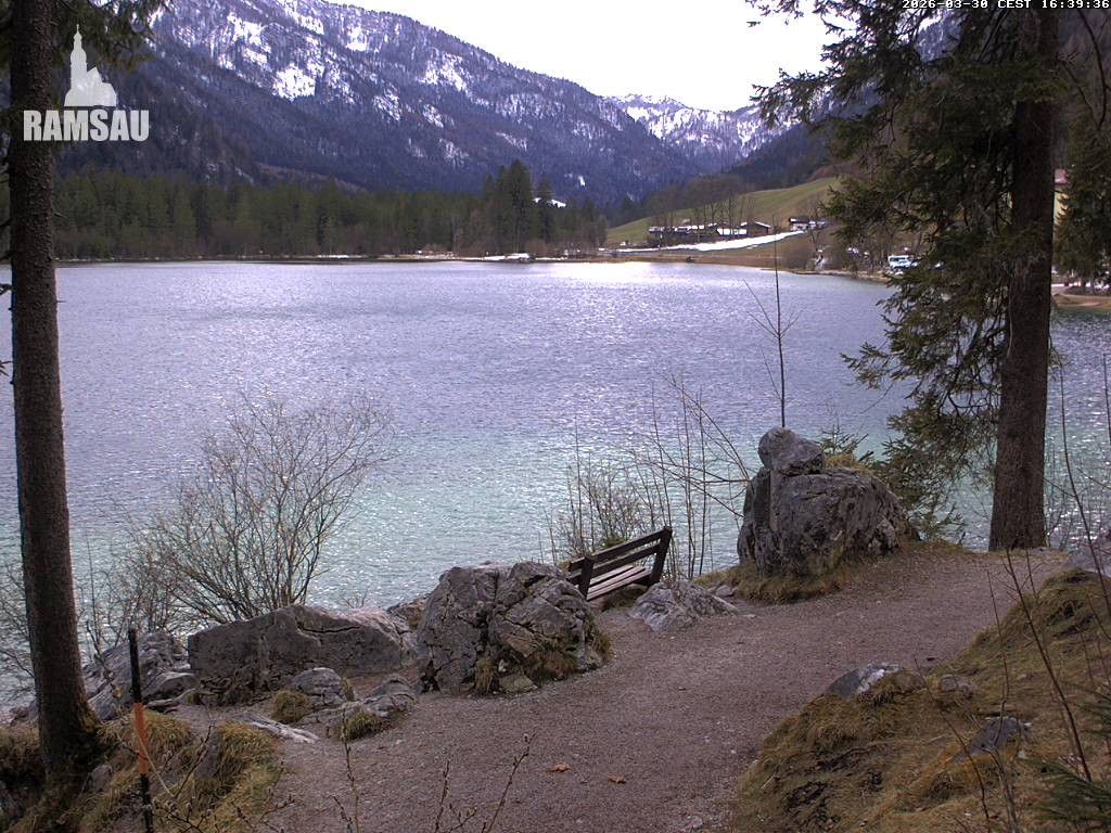 Archiv Foto Webcam Luitpoldweg am Hintersee in Ramsau bei Berchtesgaden