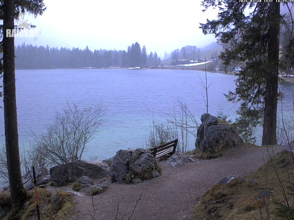 Archiv Foto Webcam Luitpoldweg am Hintersee in Ramsau bei Berchtesgaden