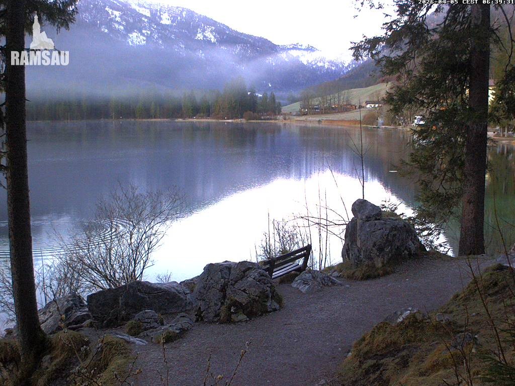 Archiv Foto Webcam Luitpoldweg am Hintersee in Ramsau bei Berchtesgaden