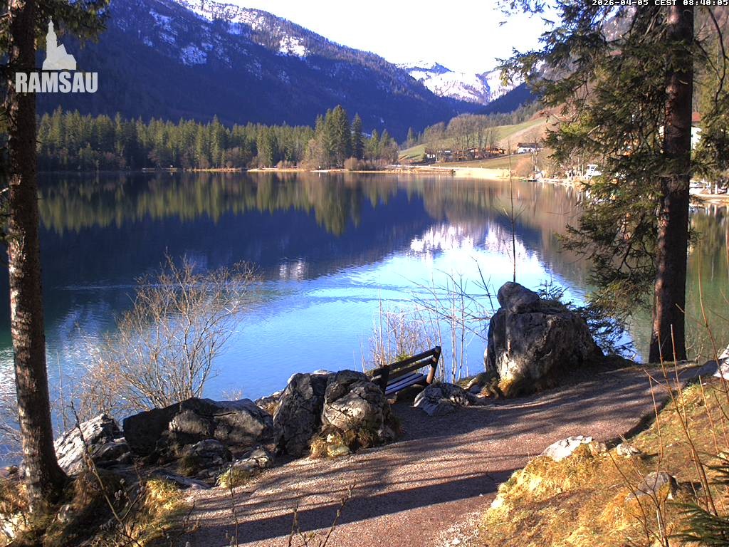 Archiv Foto Webcam Luitpoldweg am Hintersee in Ramsau bei Berchtesgaden