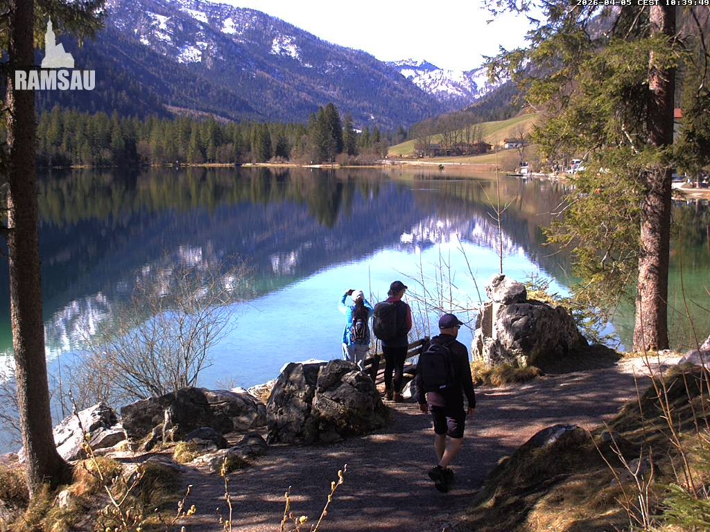 Archiv Foto Webcam Luitpoldweg am Hintersee in Ramsau bei Berchtesgaden