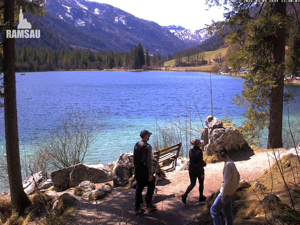 Archiv Foto Webcam Luitpoldweg am Hintersee in Ramsau bei Berchtesgaden