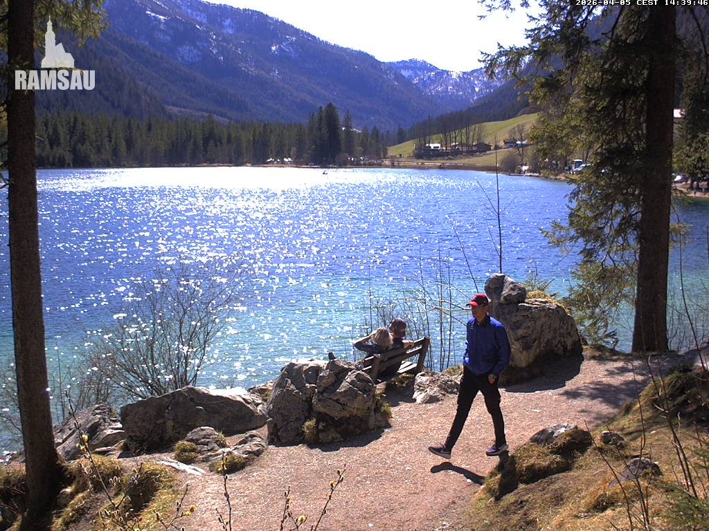 Archiv Foto Webcam Luitpoldweg am Hintersee in Ramsau bei Berchtesgaden