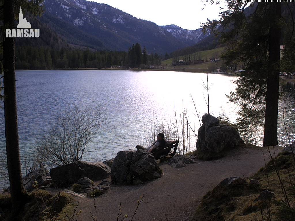 Archiv Foto Webcam Luitpoldweg am Hintersee in Ramsau bei Berchtesgaden