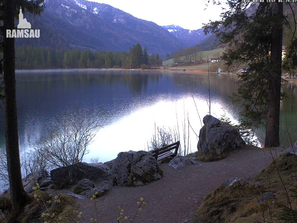 Archiv Foto Webcam Luitpoldweg am Hintersee in Ramsau bei Berchtesgaden