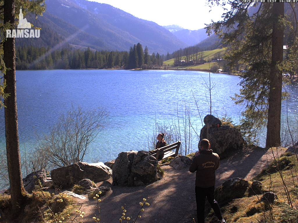 Archiv Foto Webcam Luitpoldweg am Hintersee in Ramsau bei Berchtesgaden