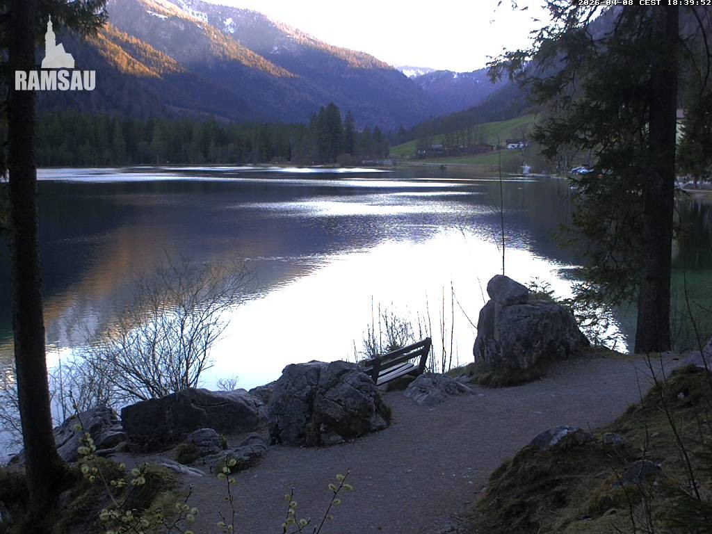 Archiv Foto Webcam Luitpoldweg am Hintersee in Ramsau bei Berchtesgaden