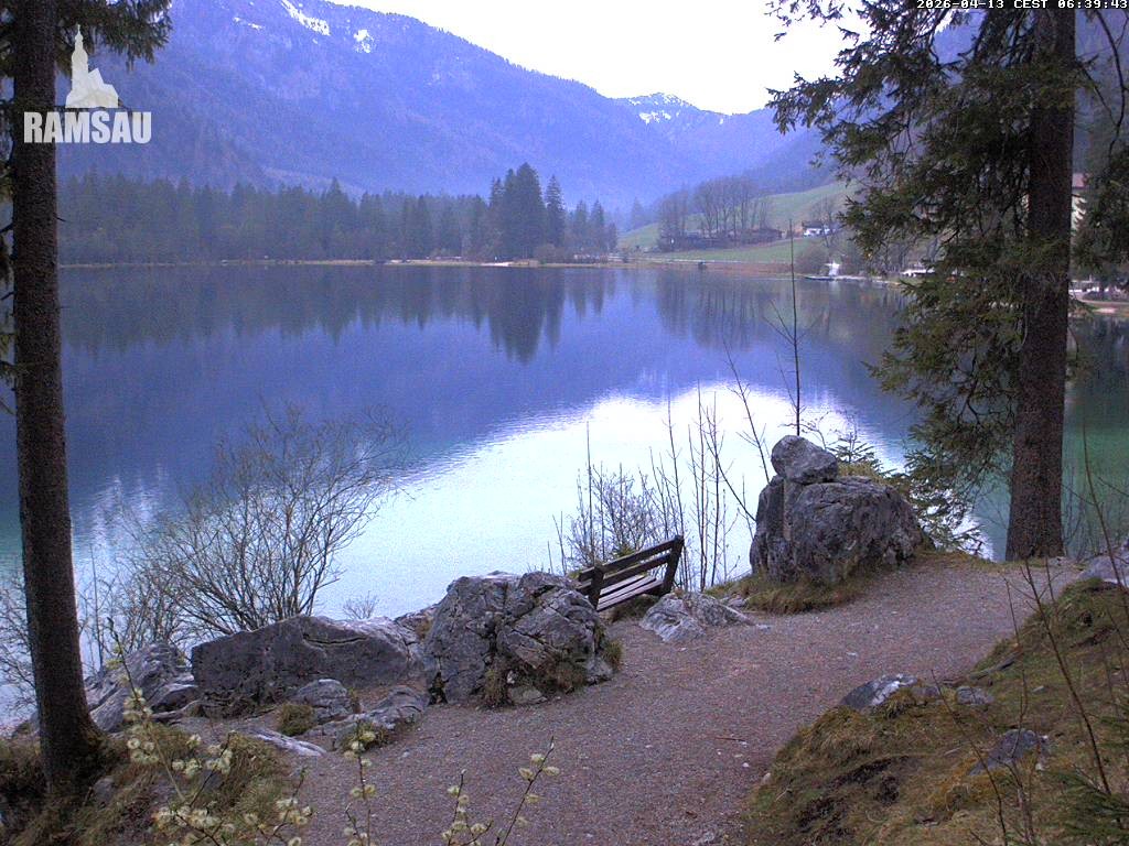Archiv Foto Webcam Luitpoldweg am Hintersee in Ramsau bei Berchtesgaden