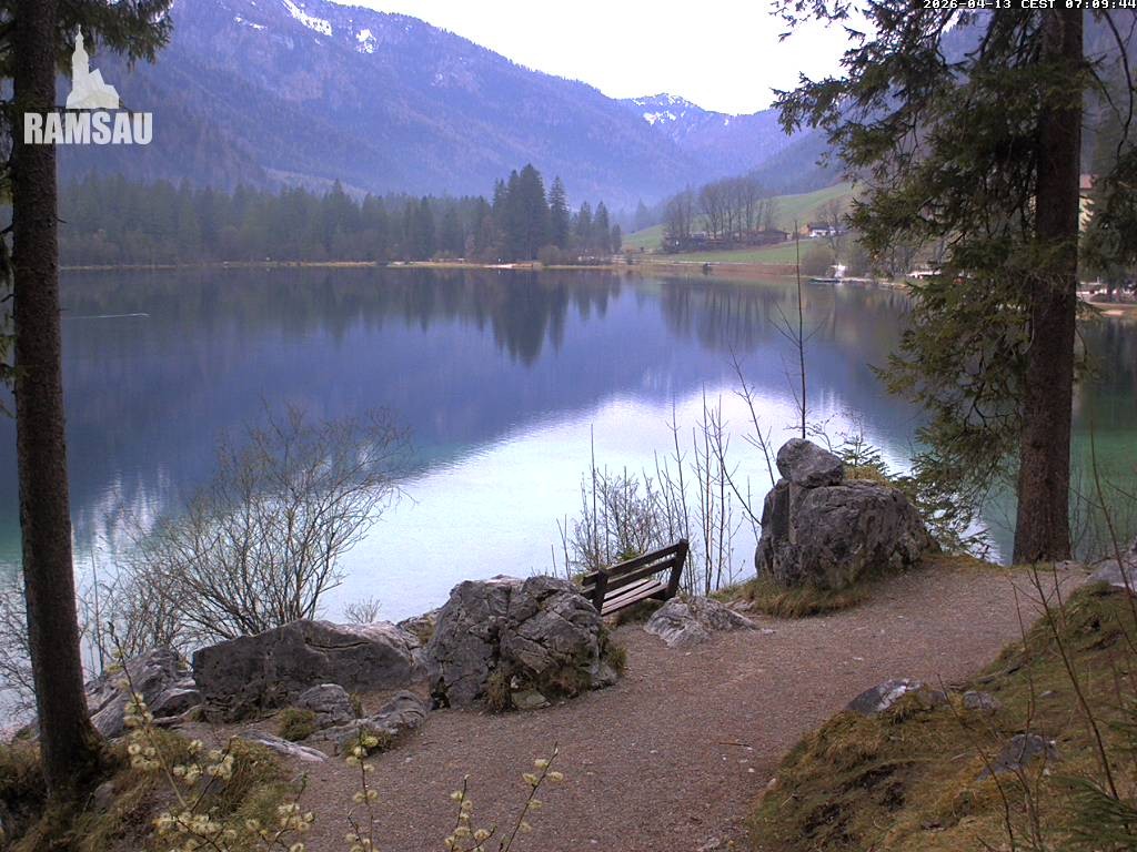 Archiv Foto Webcam Luitpoldweg am Hintersee in Ramsau bei Berchtesgaden