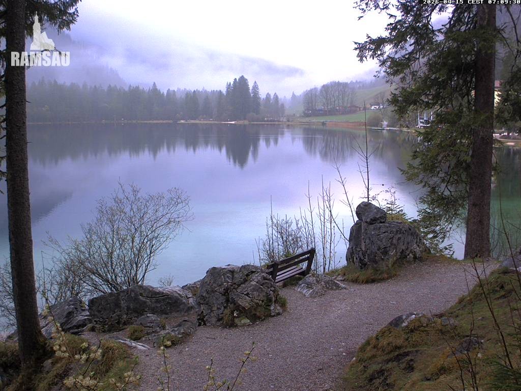 Archiv Foto Webcam Luitpoldweg am Hintersee in Ramsau bei Berchtesgaden