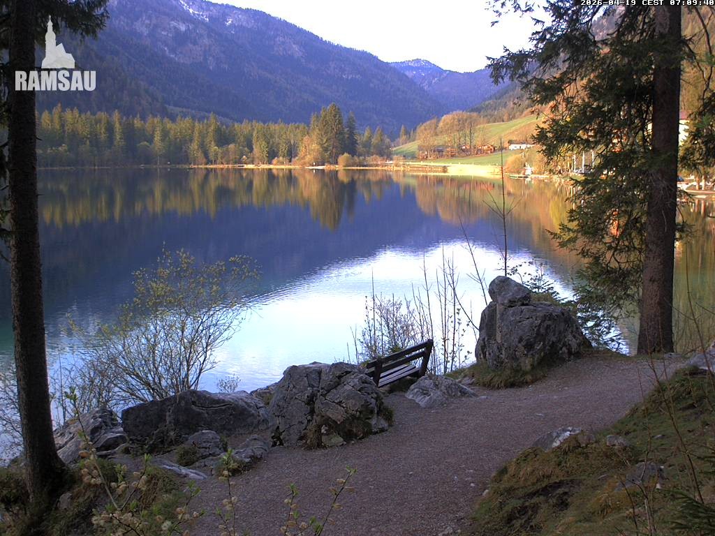 Archiv Foto Webcam Luitpoldweg am Hintersee in Ramsau bei Berchtesgaden