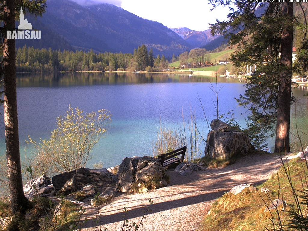 Archiv Foto Webcam Luitpoldweg am Hintersee in Ramsau bei Berchtesgaden