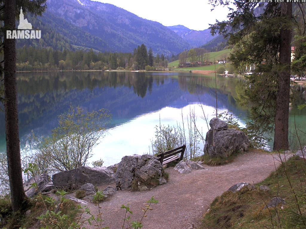 Archiv Foto Webcam Luitpoldweg am Hintersee in Ramsau bei Berchtesgaden