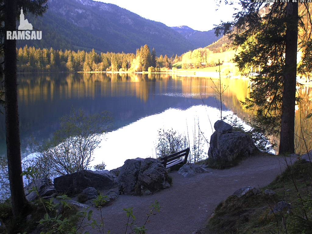 Archiv Foto Webcam Luitpoldweg am Hintersee in Ramsau bei Berchtesgaden