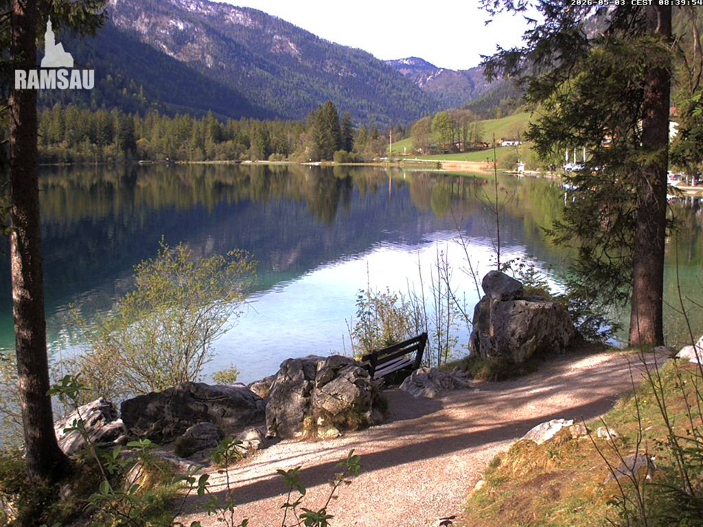 Archiv Foto Webcam Luitpoldweg am Hintersee in Ramsau bei Berchtesgaden