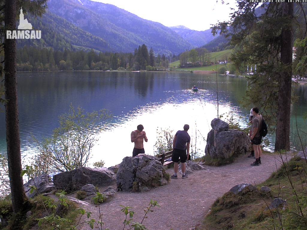 Archiv Foto Webcam Luitpoldweg am Hintersee in Ramsau bei Berchtesgaden