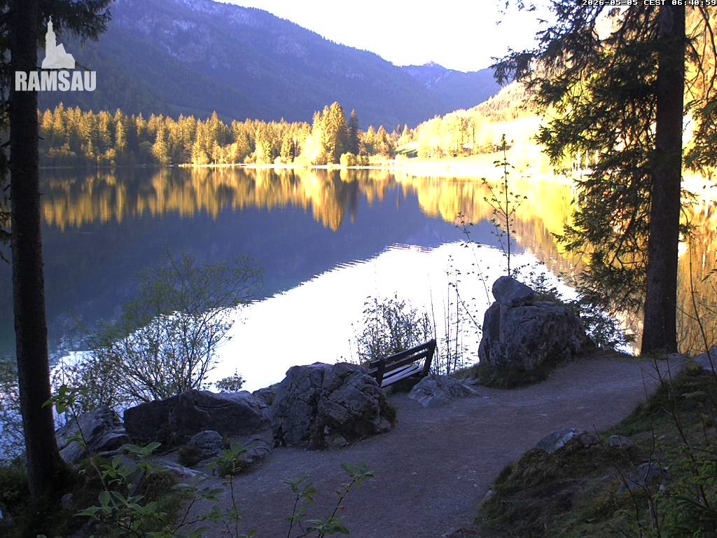 Archiv Foto Webcam Luitpoldweg am Hintersee in Ramsau bei Berchtesgaden