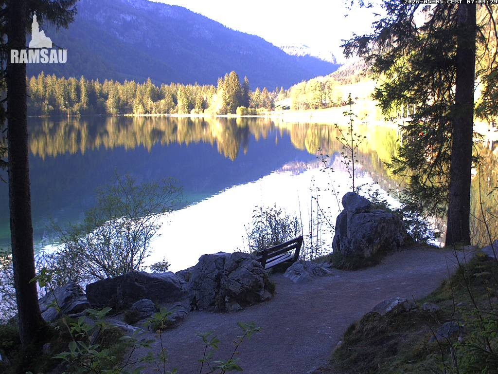 Archiv Foto Webcam Luitpoldweg am Hintersee in Ramsau bei Berchtesgaden