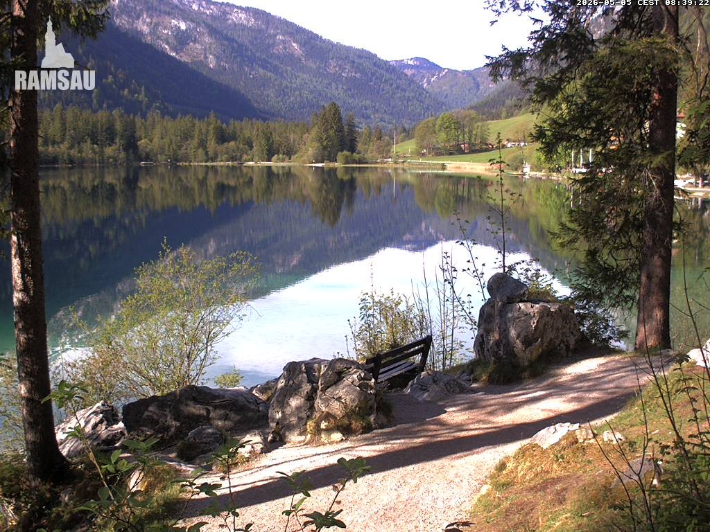 Archiv Foto Webcam Luitpoldweg am Hintersee in Ramsau bei Berchtesgaden