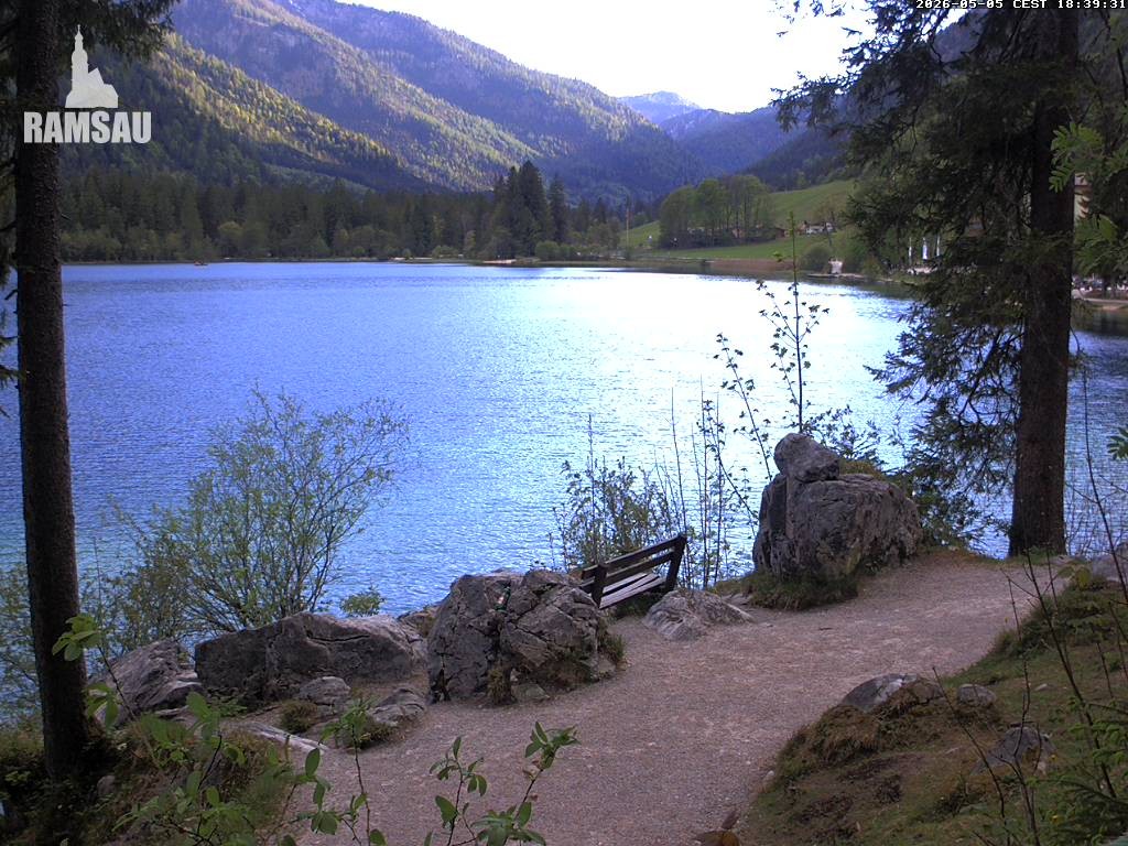 Archiv Foto Webcam Luitpoldweg am Hintersee in Ramsau bei Berchtesgaden
