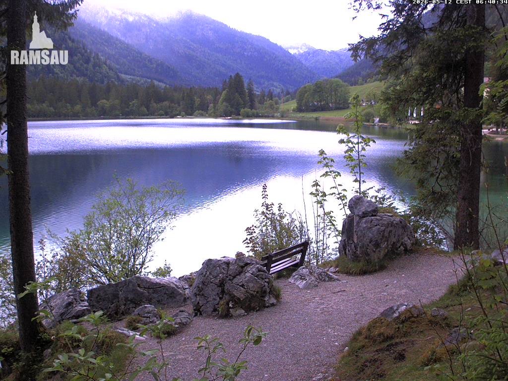 Archiv Foto Webcam Luitpoldweg am Hintersee in Ramsau bei Berchtesgaden