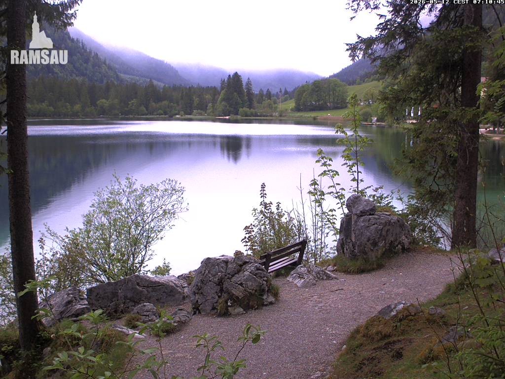 Archiv Foto Webcam Luitpoldweg am Hintersee in Ramsau bei Berchtesgaden