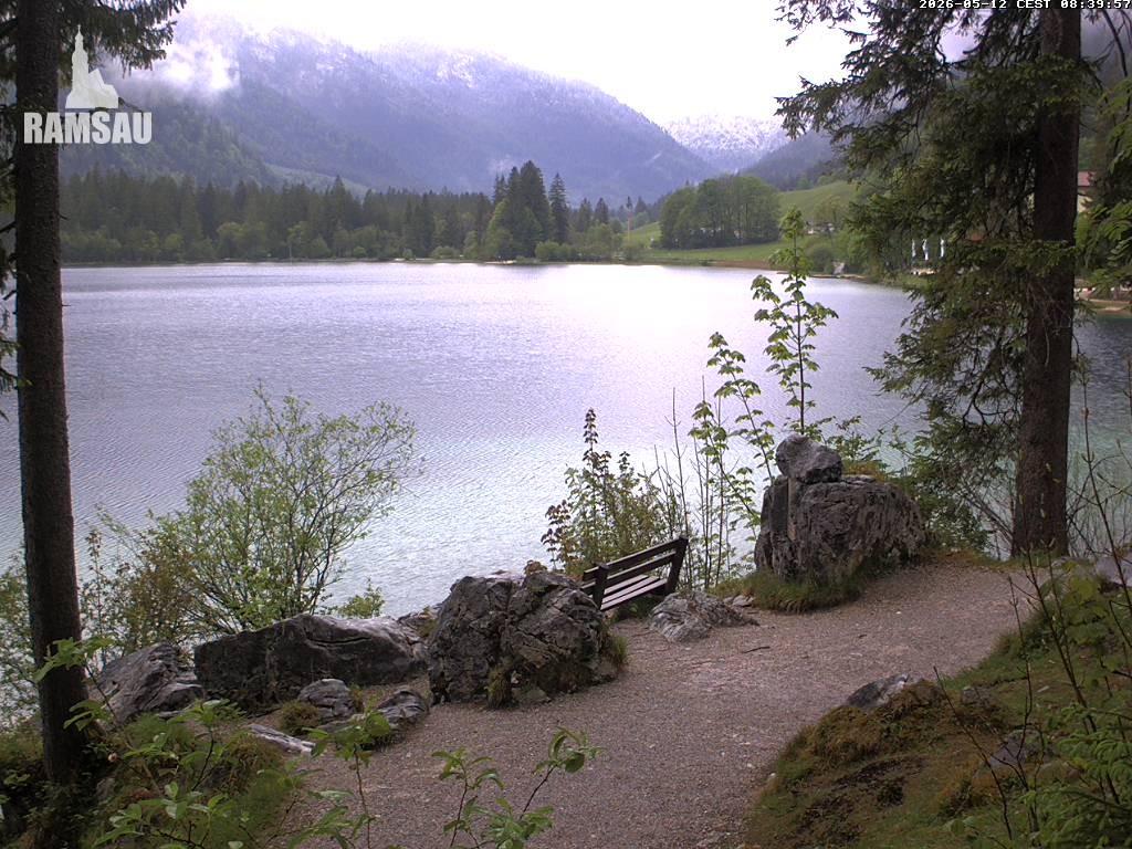 Archiv Foto Webcam Luitpoldweg am Hintersee in Ramsau bei Berchtesgaden