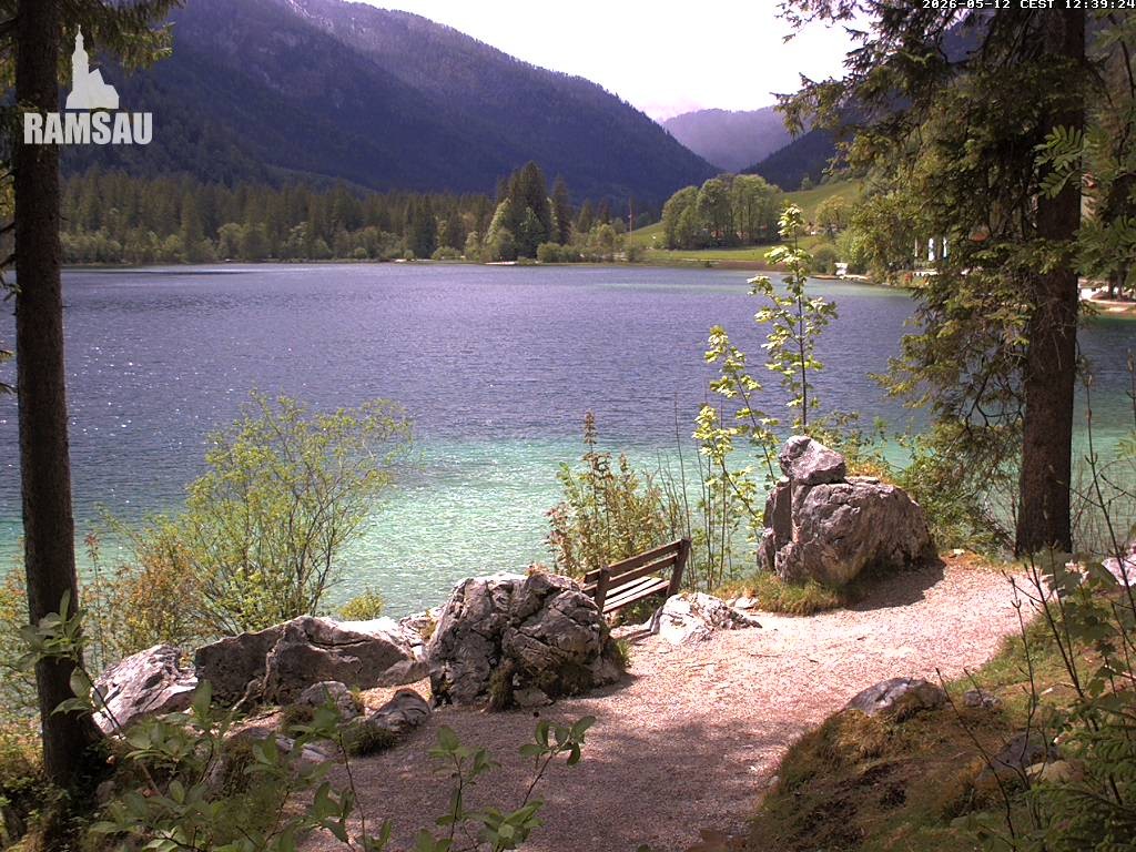 Archiv Foto Webcam Luitpoldweg am Hintersee in Ramsau bei Berchtesgaden