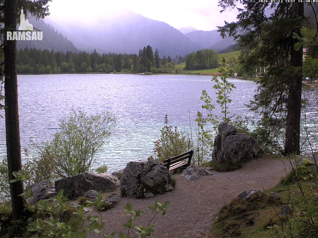Archiv Foto Webcam Luitpoldweg am Hintersee in Ramsau bei Berchtesgaden
