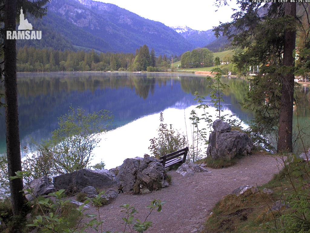 Archiv Foto Webcam Luitpoldweg am Hintersee in Ramsau bei Berchtesgaden
