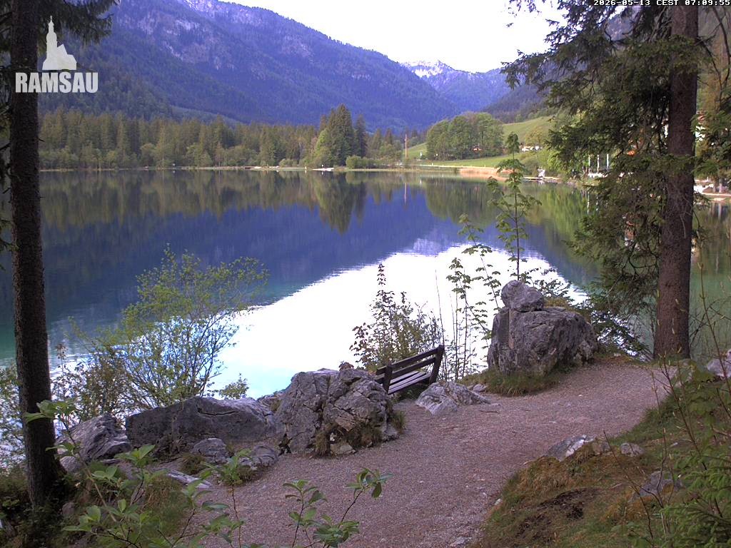 Archiv Foto Webcam Luitpoldweg am Hintersee in Ramsau bei Berchtesgaden