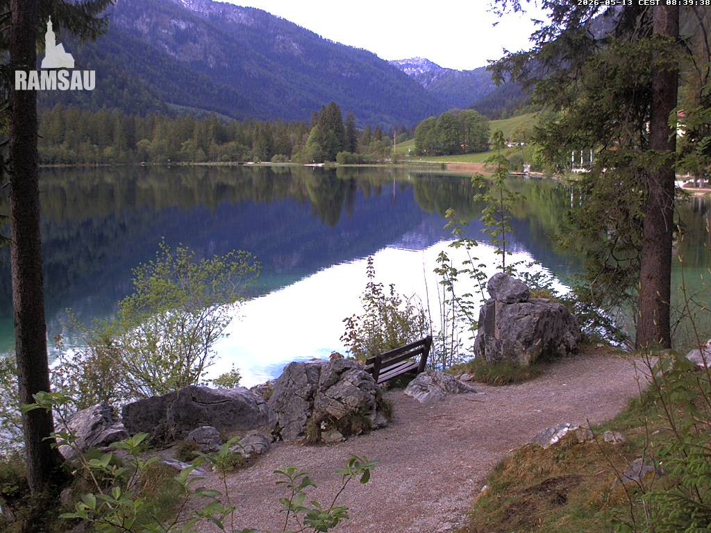 Archiv Foto Webcam Luitpoldweg am Hintersee in Ramsau bei Berchtesgaden