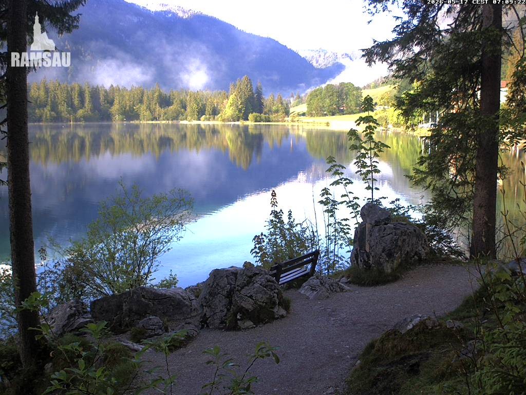 Archiv Foto Webcam Luitpoldweg am Hintersee in Ramsau bei Berchtesgaden