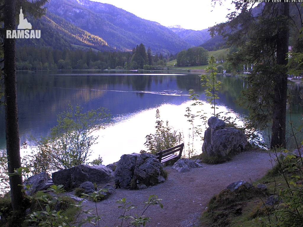 Archiv Foto Webcam Luitpoldweg am Hintersee in Ramsau bei Berchtesgaden