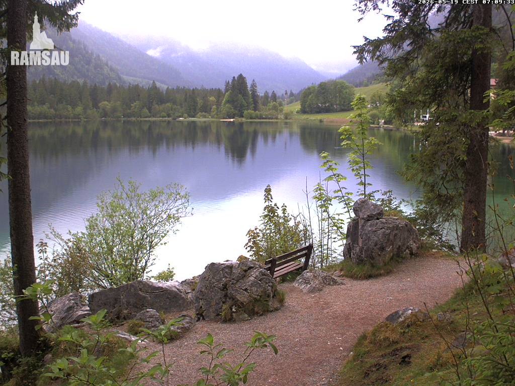 Archiv Foto Webcam Luitpoldweg am Hintersee in Ramsau bei Berchtesgaden