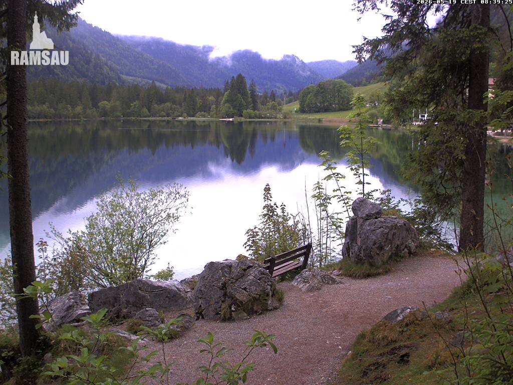 Archiv Foto Webcam Luitpoldweg am Hintersee in Ramsau bei Berchtesgaden