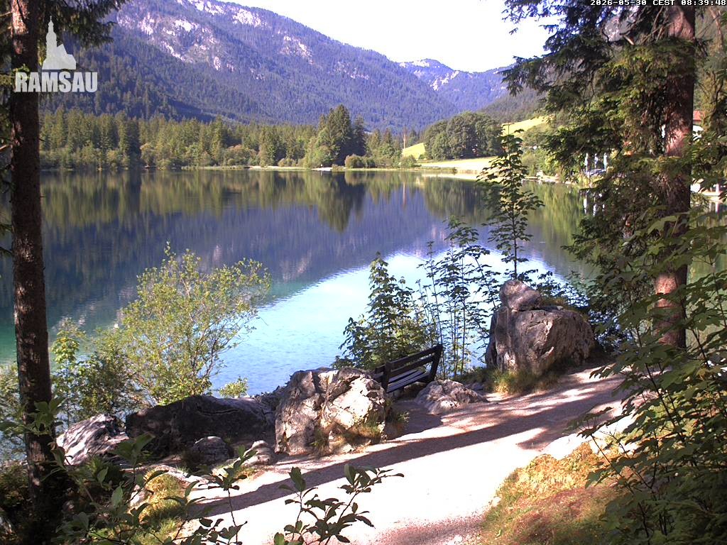 Archiv Foto Webcam Luitpoldweg am Hintersee in Ramsau bei Berchtesgaden