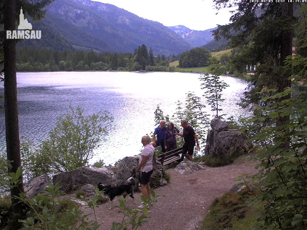 Archiv Foto Webcam Luitpoldweg am Hintersee in Ramsau bei Berchtesgaden